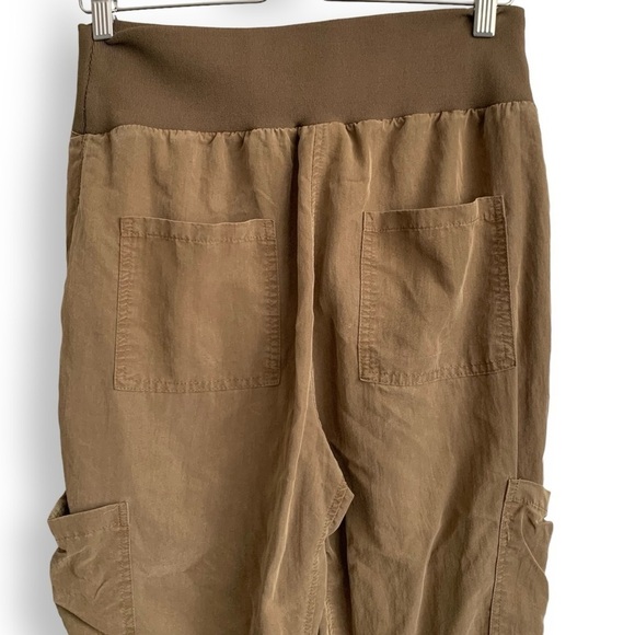 Anthropologie Maeve Pants Small Joggers Cicerone Cupro Utility Pocket - Picture 10 of 15